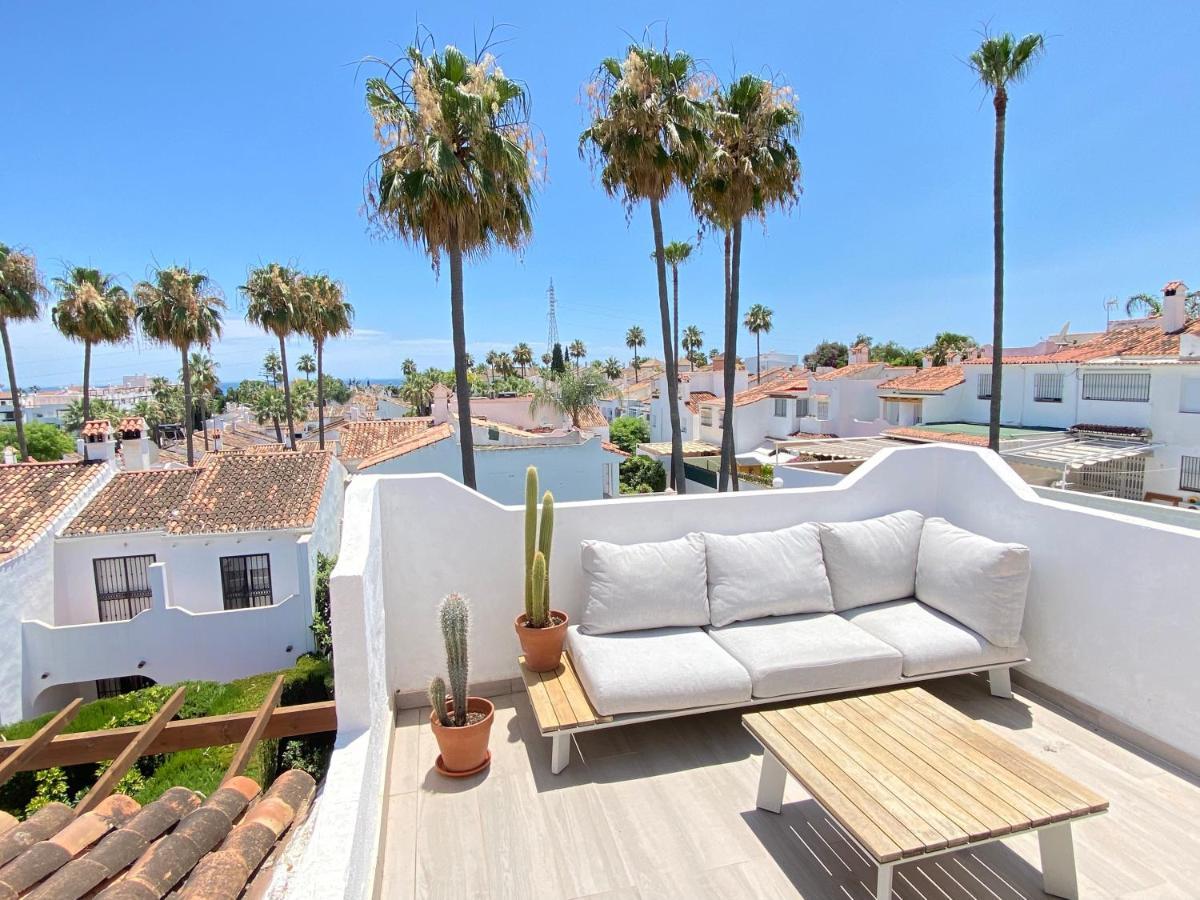 Townhouse W/Sea View & Garden Villa Estepona Dış mekan fotoğraf
