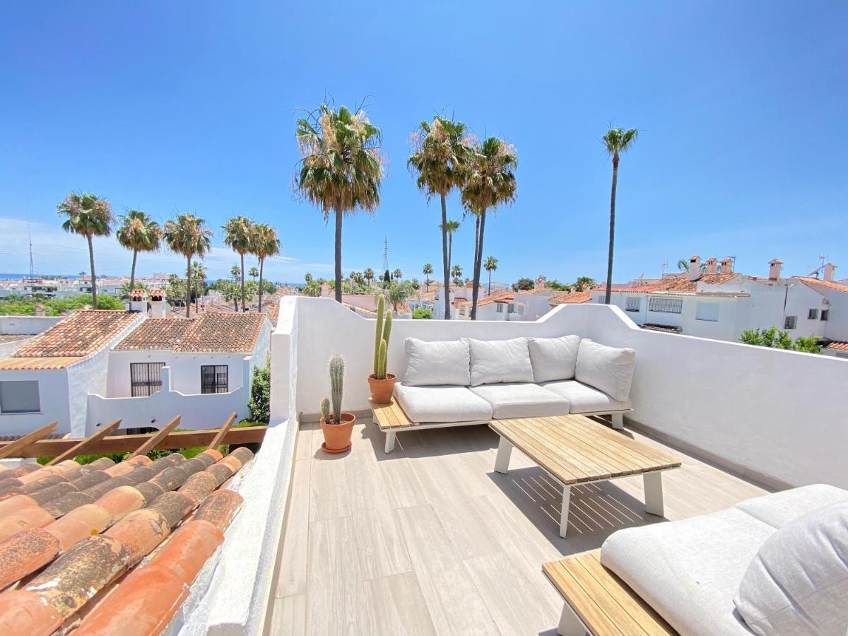 Townhouse W/Sea View & Garden Villa Estepona Dış mekan fotoğraf
